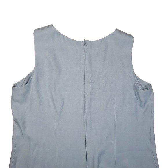 VTG 80s ED Michaels Sleeveless Dress w/Coat 2pc Set Periwinkle Blue Made USA - Picture 9 of 12